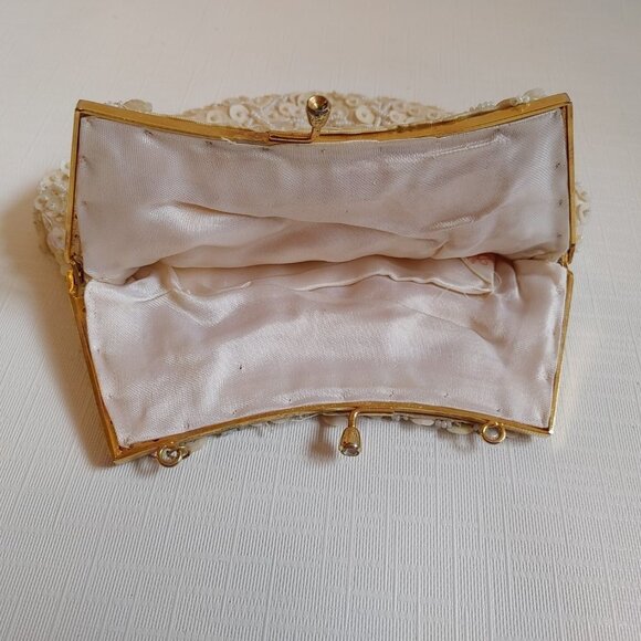 Vintage Hand Beaded Evening Purse Du-Val Made in Hong Kong - Picture 5 of 7